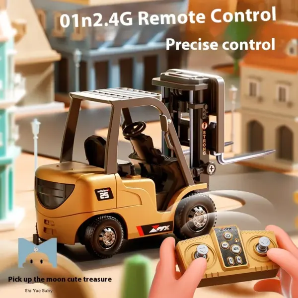 1/64 Scale Remote-Controlled Alloy Forklift Model - Image 2