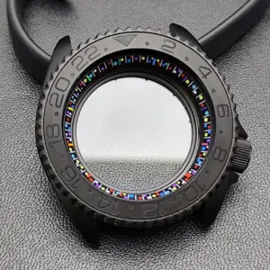 42mm Black Matte Watch Case for NH35 Movement 246 Sf6fef04d8d14442fa61cab8820dc68dfK 2