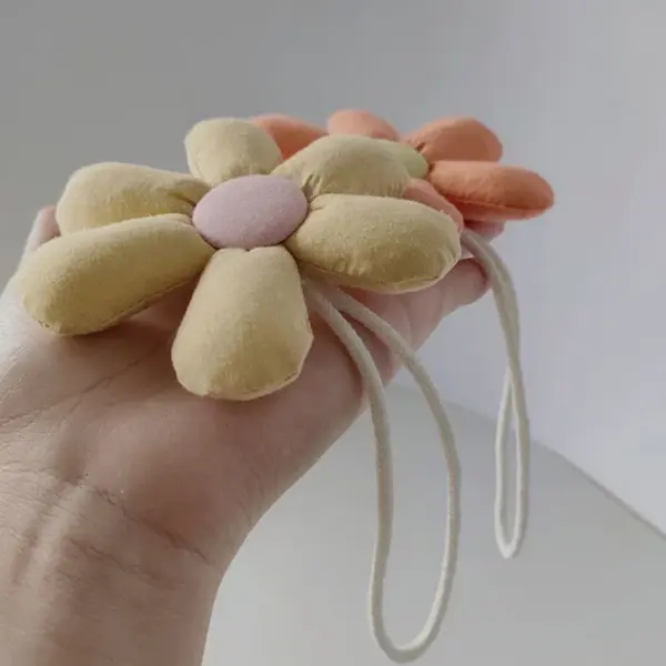 Candy Fabric Flower Keychain for Bags - Image 6