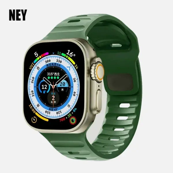 Silicone Sport Band for Apple Watch Series 8-1 - Image 8