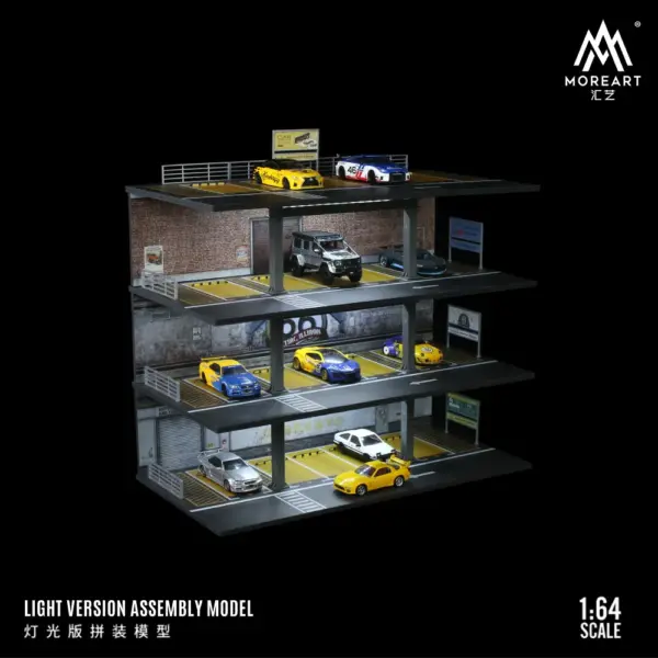 TimeMicro/MoreArt 1:64 Steel Frame Garage Scene - Image 5