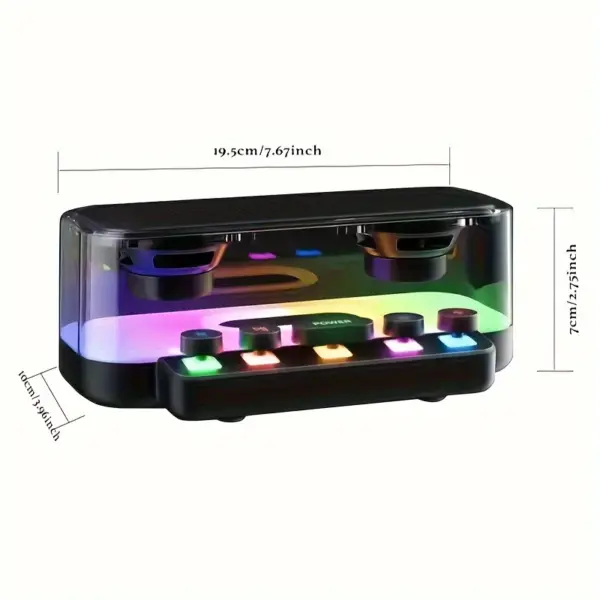 Z6 Transparent Bluetooth Speaker with LED Lights - Image 6
