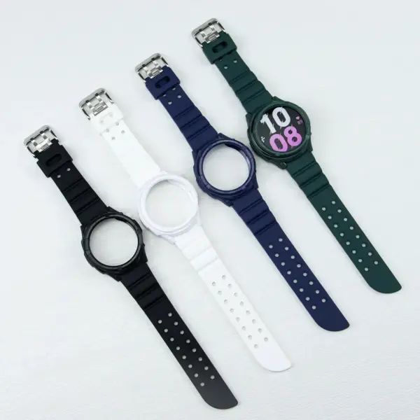 Silicone Strap and Screen Cover for Samsung Galaxy Watch 6 Classic - Image 4