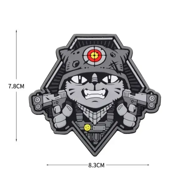 Patchlab Tactical Cat PVC Morale Badge Hook & Loop Patch - Image 11