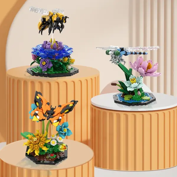Honeybee Butterfly Dragonfly Building Blocks Set for Adults - Image 6