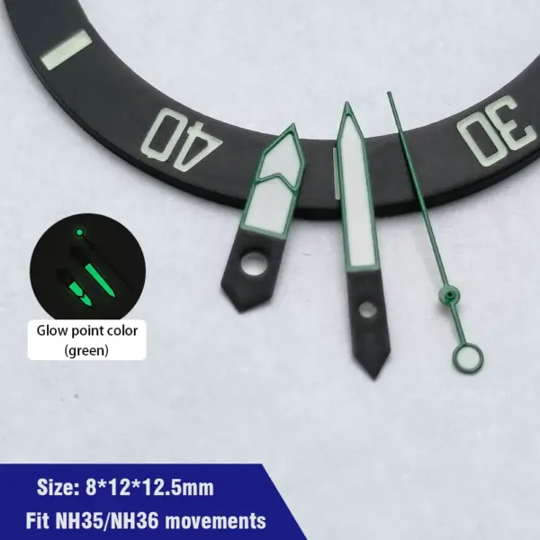 Green Luminescent Hands for NH35 NH36 Sports Watch - Image 6