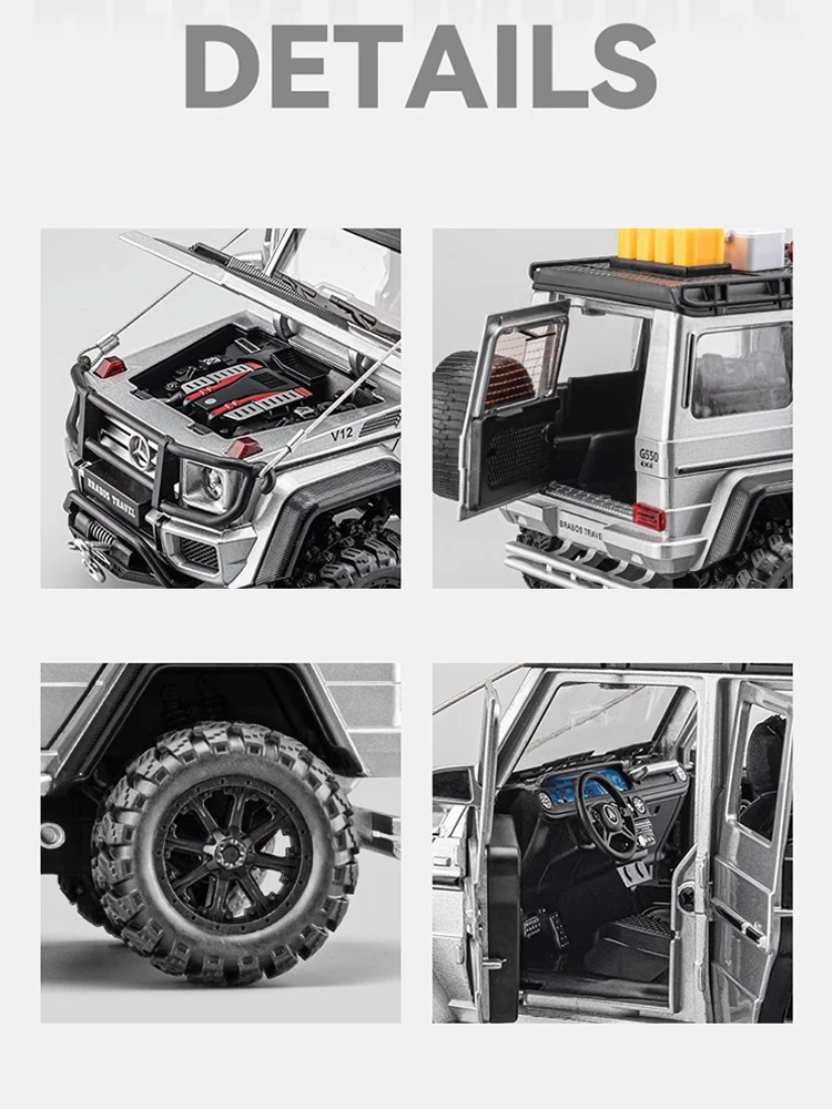 1:24 Mercedes-Benz G550 Diecast Off-road Vehicle 4 1:24 Mercedes-Benz G550 Diecast Off-road Vehicle - Image 4