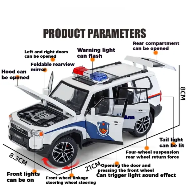 1:24 Toyota Land Cruiser LC250 Prado SUV Model - Image 3
