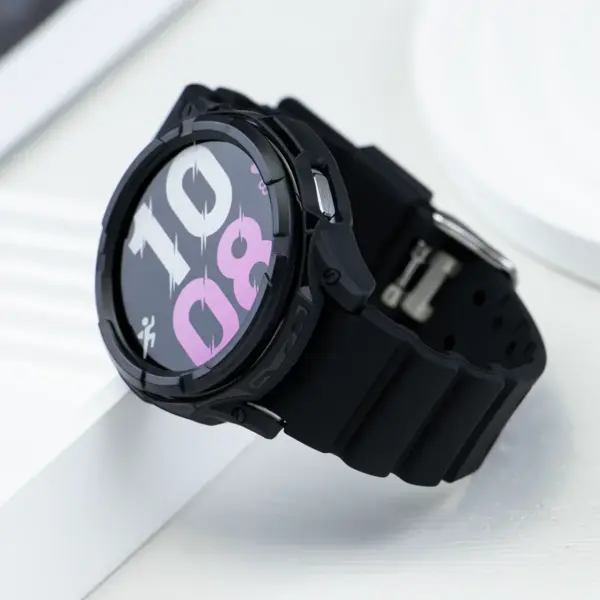 Silicone Strap and Screen Cover for Samsung Galaxy Watch 6 Classic - Image 5