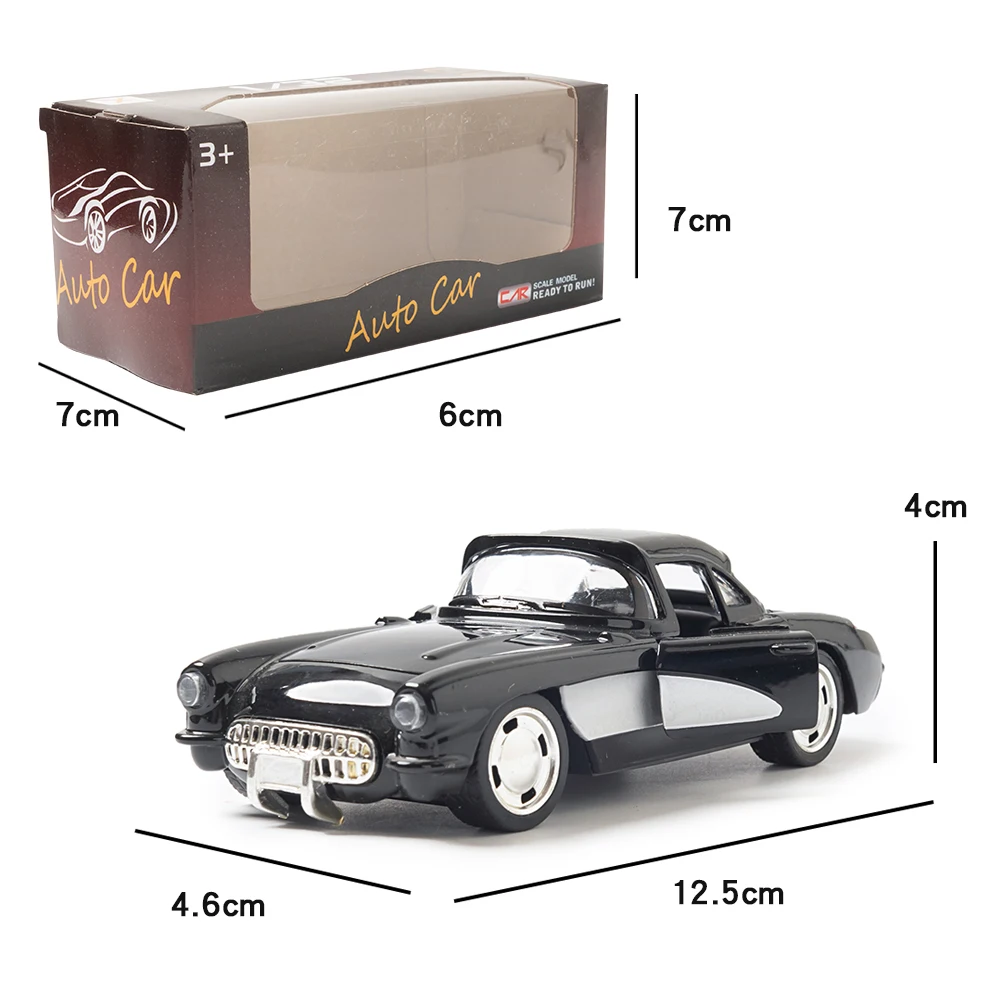 1:32 Alloy Diecast Chevy Corvette C1 1957 Model Car 6 1:32 Alloy Diecast Chevy Corvette C1 1957 Model Car - Image 6