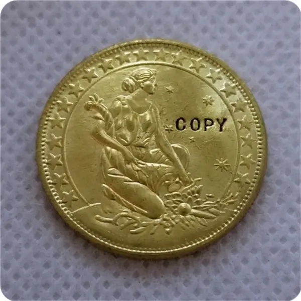 1930 Brazil 1000 Reis Replica Coin - Image 2