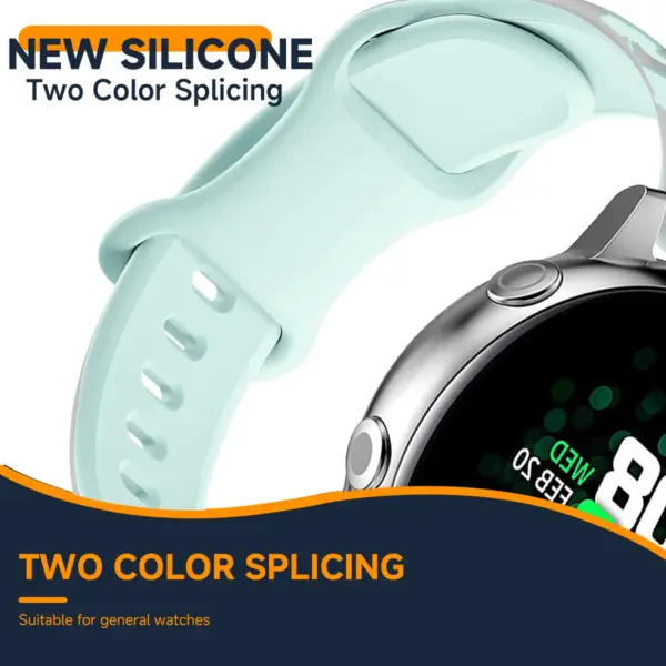 20mm Silicone Band for Samsung Galaxy Watch FE 7 6 5 - Image 2