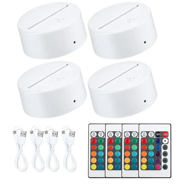 16-Color 3D LED Lamp Base for Atmosphere - Image 8
