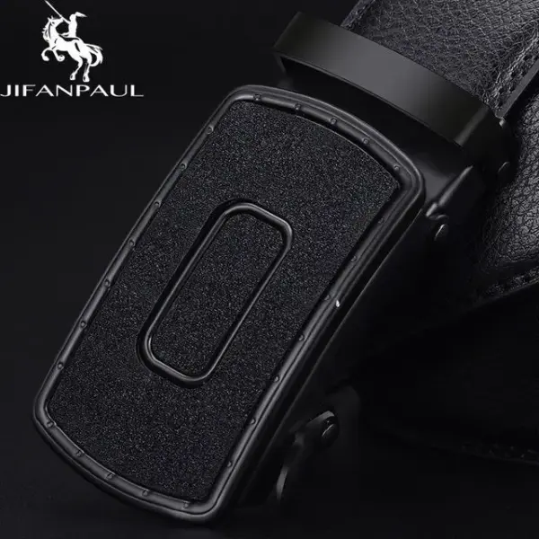 Men's Genuine Leather Wide Belt - Image 9