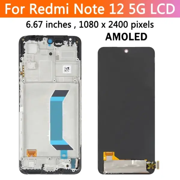 AMOLED Display for Xiaomi Redmi Note 12 5G - Image 4