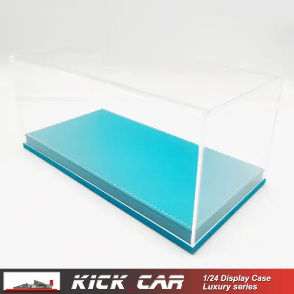 1/24 Model Car Display Case with Leather Base - Image 3
