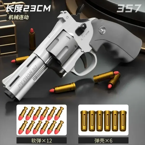 Csnoobs ZP5 357 Revolver Toy Gun with Soft Darts - Image 8