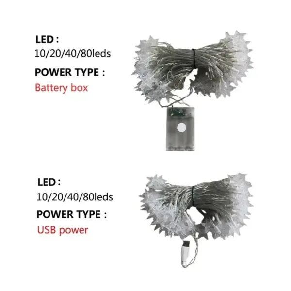 Star String Lights USB Battery Operated Fairy Lights - Image 6