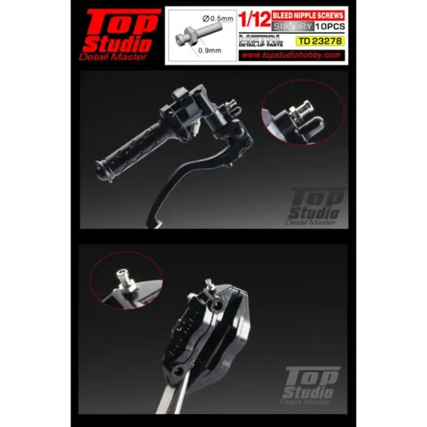 Metal Bleed Nipple Screws for Model Cars 10Pcs - Image 3
