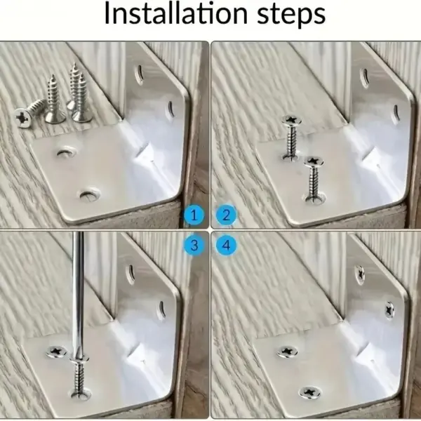 Stainless Steel 90° Corner Brackets (20 pcs) - Image 5