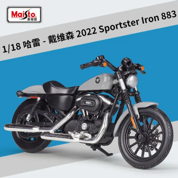 Maisto 1:18 Harley Sportster Iron 2015 Model - Image 6