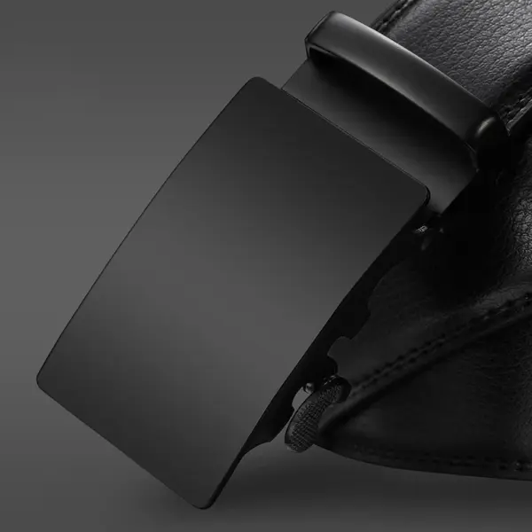 Luxury Men's Automatic Metal Buckle Leather Belt - Image 8