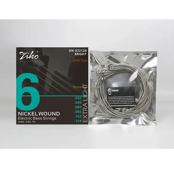 ZIKO Nickel-Plated Bass Guitar Strings DN045 4-6 Strings - Image 3