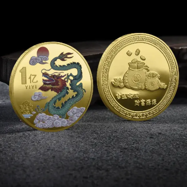 2024 Chinese Dragon Lucky Coin Gold Plated Collectible - Image 20