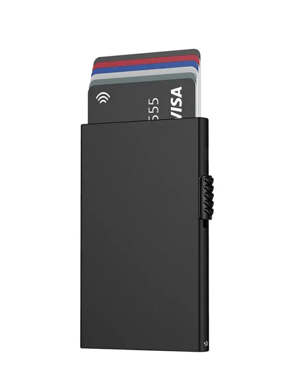 Minimalist Metal RFID Blocking Wallet for Men - Image 8