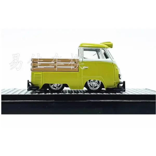 1960 VW Single Cab Truck Diecast Model 1:64 Alloy Collection - Image 4