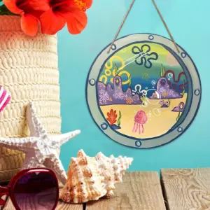 Circular Wooden Wall Plaque for Rooms and Decor 9 Sfc56b9e6f95c4ce68d33420cb46718c4q