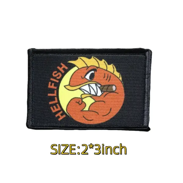 Fighting Hellfish Morale Badge Embroidery Patch - Image 4