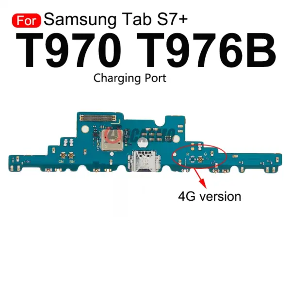 Samsung Galaxy Tab S7+ T970 T976 USB Charging Port Flex Cable - Image 4