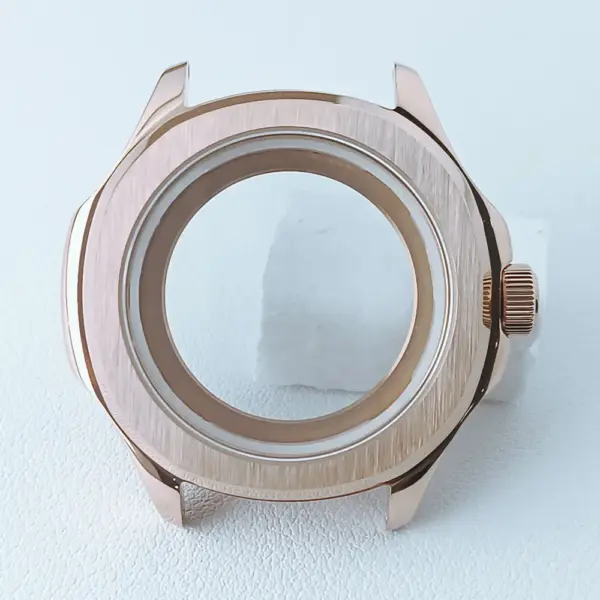 39.5mm Silver Black NH35 Watch Case with Sapphire Glass - Image 39