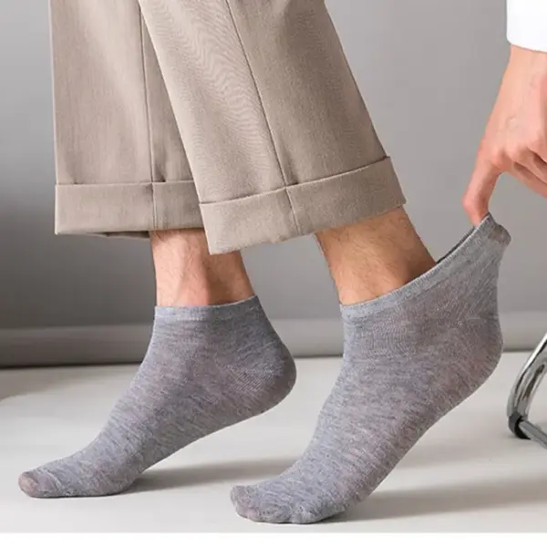 Unisex Low Cut No Show Ankle Socks — 5 Pairs - Image 5