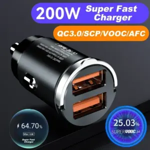 Car 200W Dual Port Fast USB Charger for Vehicles 10 Sfcc77f5a530a45cab26ba2767b1dcc27y