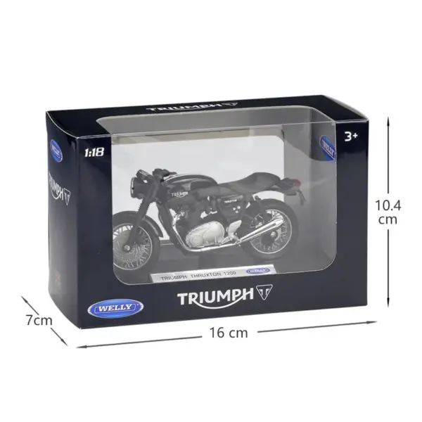 WELLY 1:18 Triumph Thruxton 1200 Diecast Model - Image 4
