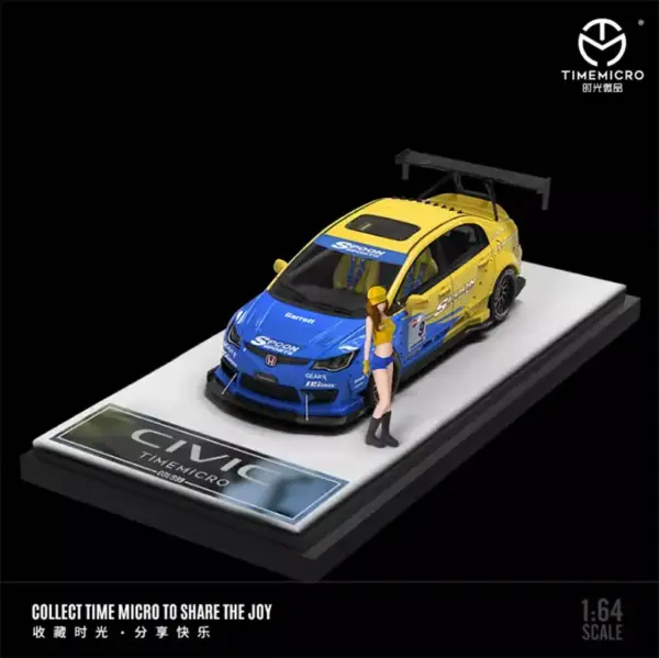Time Micro 1/64 Alloy Civic Spoon Model Car - Image 7