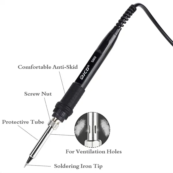 JCD 8898 2-in-1 Soldering Station with LCD Display - Image 3