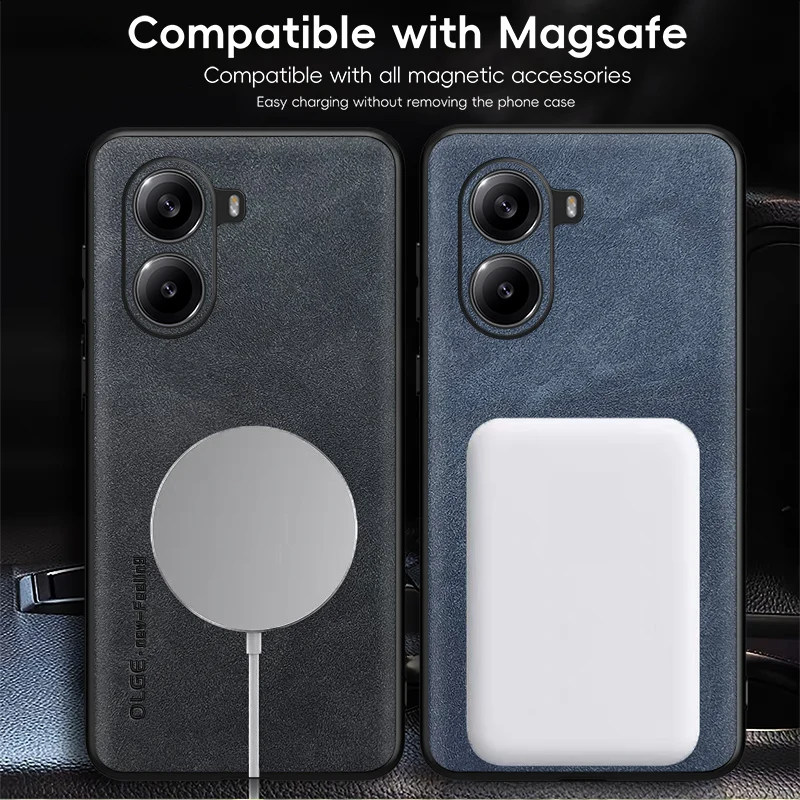Magnetic Leather Phone Case for Xiaomi Poco X7 Pro 3 Magnetic Leather Phone Case for Xiaomi Poco X7 Pro - Image 3
