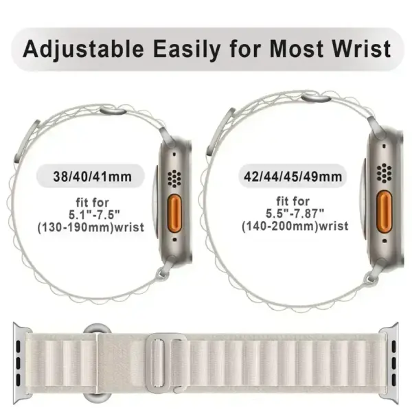 Alpine Nylon Strap for Apple Watch Series 10 SE 44mm - Image 4