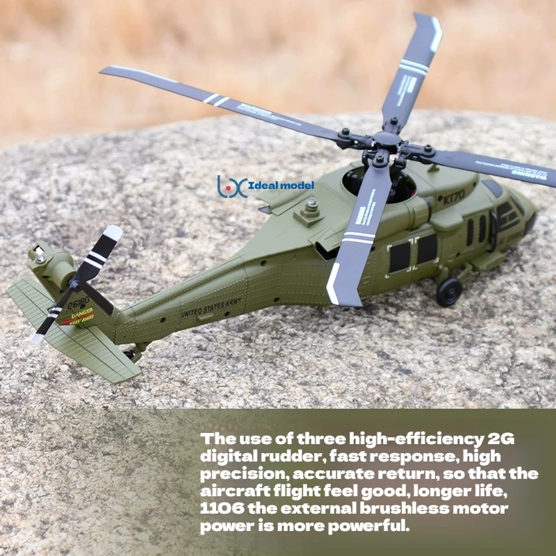 Wltoys K170 RC Helicopter with Lights 2 Wltoys K170 RC Helicopter with Lights - Image 2