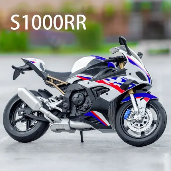 1:10 Kawasaki H2R Ninja Alloy Die Cast Motorcycle Model - Image 4