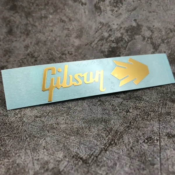 Gold Metal Decal Sticker for Guitar Peghead - Image 3