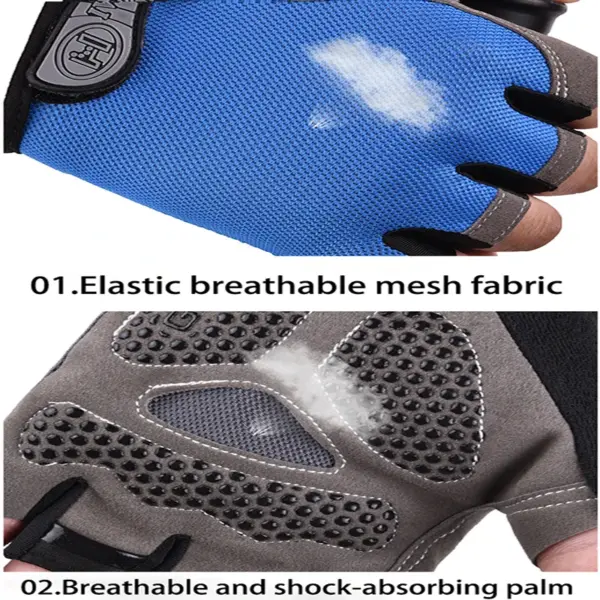 Men's Cycling Half Finger Gloves for Fitness - Image 2