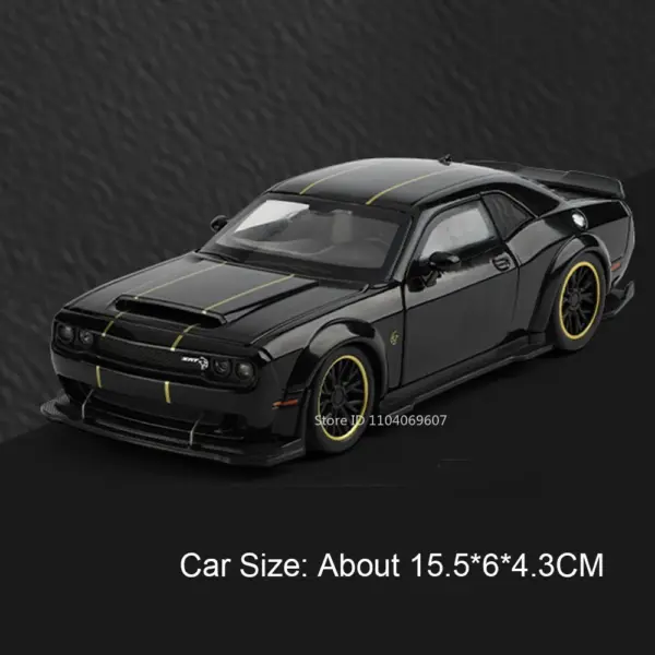 1:32 Scale Hellcat Alloy Diecast Model Car with Sound - Image 11