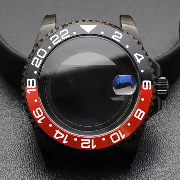 GMT 40.5MM Bidirectional Sapphire Watch Case for NH34 NH35 - Image 22