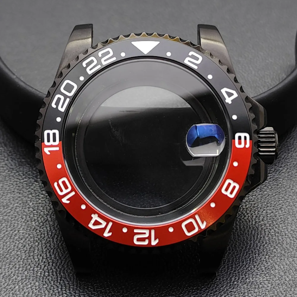 GMT 40.5mm Bidirectional Sapphire Watch Case for NH34/NH35 22 GMT 40.5mm Bidirectional Sapphire Watch Case for NH34/NH35 - Image 22