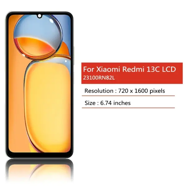 6.74-inch Xiaomi Redmi 13C LCD Display Replacement - Image 2