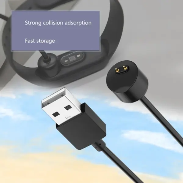 45cm Magnetic USB Charging Cable for Mi Band 5, 6, 7 - Image 4